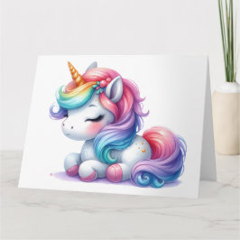 Niedliche Einhornkarte Karte