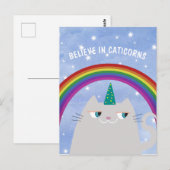 Niedliche Einhornkatze Postkarte (Vorne/Hinten)