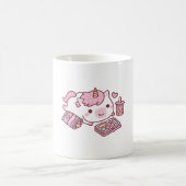 Niedliche Einhornkühlung mit Manga-Chips und Boba Kaffeetasse (Mittel)