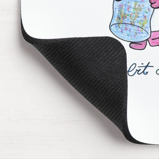 Niedliche Einhornmagie Mousepad (Ecke)