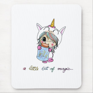 Niedliche Einhornmagie Mousepad