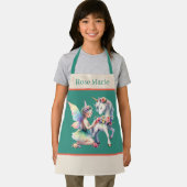 Niedliche Einhornmärchen geben Mädchen Namen Schürze (Insitu)