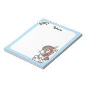 Niedliche Einhornnotizplatte Notizblock (Rotiert)