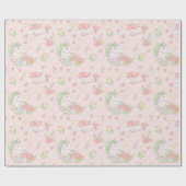 Niedliche Einhornplatten-Umschlagpapier Geschenkpapier (Flach)