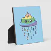 Niedliche Einhornwolke Fotoplatte (Vorderseite)