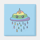 Niedliche Einhornwolke Magnet (Vorne)