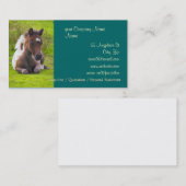 Niedliche einjährige Fohlengeschäftskarten Visitenkarte (Vorne/Hinten)