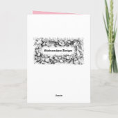 Niedliche einjährige Geburtstagskarte Dankeskarte (Rückseite)