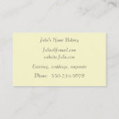 Niedliche Einkaufskarte Visitenkarte (Rückseite)