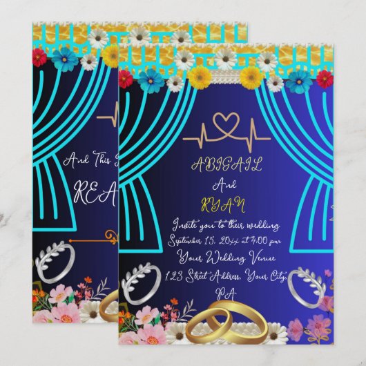 Niedliche Einladung (Vorne/Hinten)