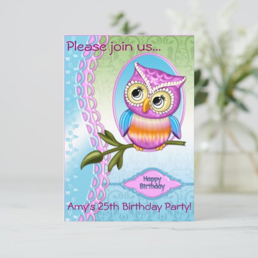 Niedliche Einladung (Stehend Vorderseite)