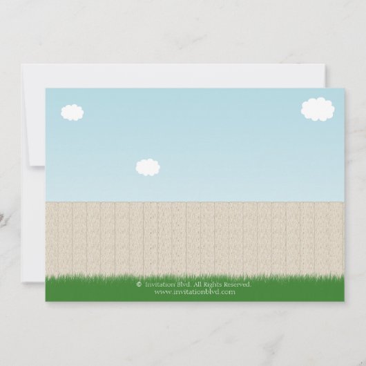 Niedliche Einladung (Rückseite)