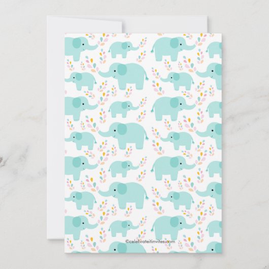 Niedliche Einladung (Rückseite)