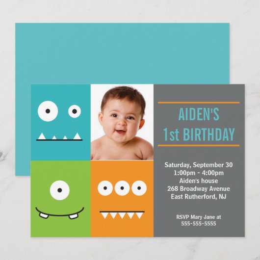 Niedliche Einladung (Vorne/Hinten)