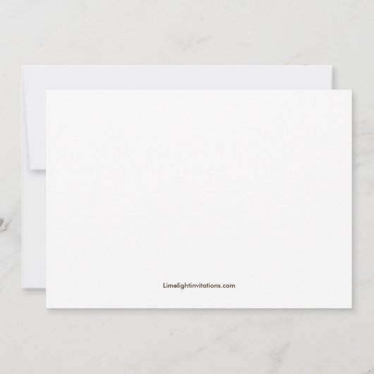 Niedliche Einladung (Rückseite)