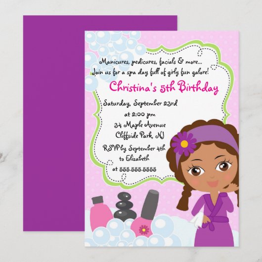 Niedliche Einladung (Vorne/Hinten)