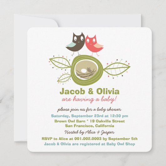 Niedliche Einladung (Vorderseite)