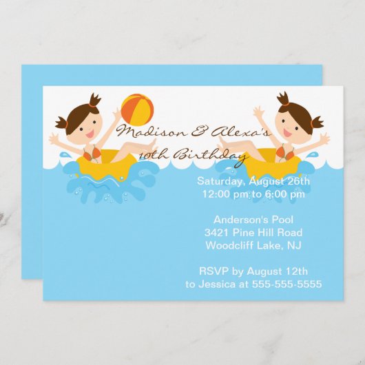 NIEDLICHE EINLADUNG (Vorne/Hinten)