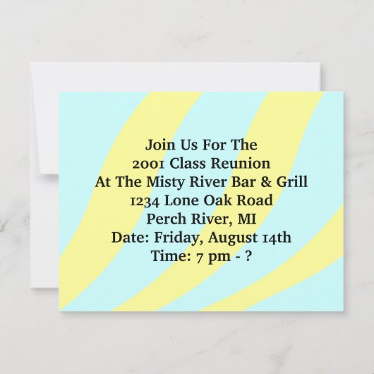 Niedliche Einladung (Rückseite)