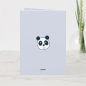 Niedliche Einladung der Babydusche von Riesenpanda (Rückseite)