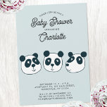 Niedliche Einladung der Babydusche von Riesenpanda<br><div class="desc">Das niedliche Design eines Riesen-Panda-Bären-Cartoon eignet sich perfekt für die Babydusche eines Tierliebhabers. Sie können die Einladung ganz nach Ihren Wünschen anpassen,  indem Sie einen beliebigen Text ändern. Geschlechtsneutral für einen Jungen oder ein Mädchen. Originelle Kunst von Nic Squirrell.</div>