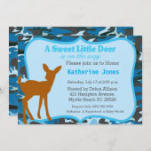 Niedliche Einladung für eine Baby-Dusche (Vorne/Hinten)