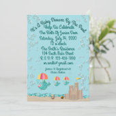 Niedliche Einladung für eine Baby-Dusche durch das (Stehend Vorderseite)