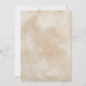 Niedliche Einladung für eine Babydusche mit Hochla (Rückseite)