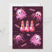 Niedliche Einladung für Kinder (Rückseite)