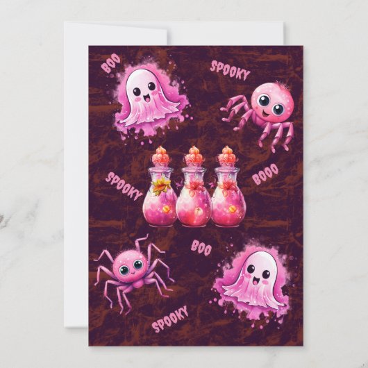 Niedliche Einladung für Kinder (Rückseite)