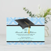 Niedliche Einladung für kundenspezifische Abschlus (Stehend Vorderseite)