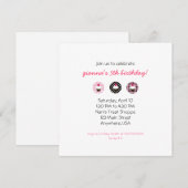 Niedliche Einladung von Cupcake (Vorne/Hinten)