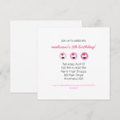 Niedliche Einladung von Cupcake (Vorne/Hinten)