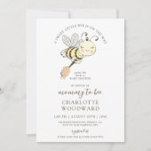 Niedliche Einladung von Mama zu Baby Dusche (Vorderseite)