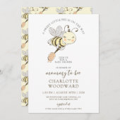 Niedliche Einladung von Mama zu Baby Dusche (Vorne/Hinten)