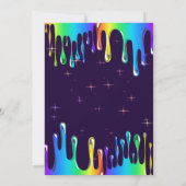 Niedliche Einladung von Slime Birthday (Rückseite)