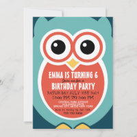 Niedliche Einladung von Vögeln zum Geburtstag von