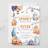 Niedliche Einladung zu Halloween (Vorderseite)