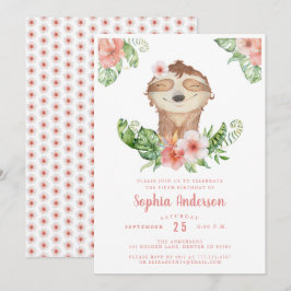 Niedliche Einladung zum 5. Geburtstag