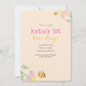 Niedliche Einladung zur ersten Beeday Pastellpacku (Vorderseite)