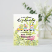 Niedliche Einladungen für die Brautdusche im Rahme (Stehend Vorderseite)