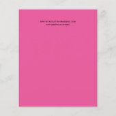 Niedliche Einladungen für die Brautdusche im Rahme (Rückseite)