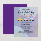 Niedliche Einladungen für die Brautdusche im Rahme (Vorne/Hinten)