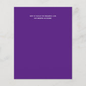 Niedliche Einladungen für die Brautdusche im Rahme (Rückseite)