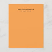 Niedliche Einladungen für die Brautdusche im Rahme (Rückseite)