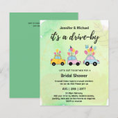 Niedliche Einladungen für die Brautdusche im Rahme (Vorne/Hinten)