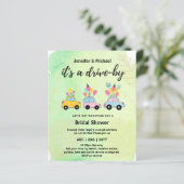 Niedliche Einladungen für die Brautdusche im Rahme (Stehend Vorderseite)