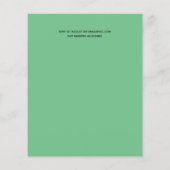 Niedliche Einladungen für die Brautdusche im Rahme (Rückseite)