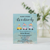 Niedliche Einladungen für die Brautdusche im Rahme (Stehend Vorderseite)