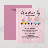 Niedliche Einladungen für die Brautdusche im Rahme (Vorne/Hinten)